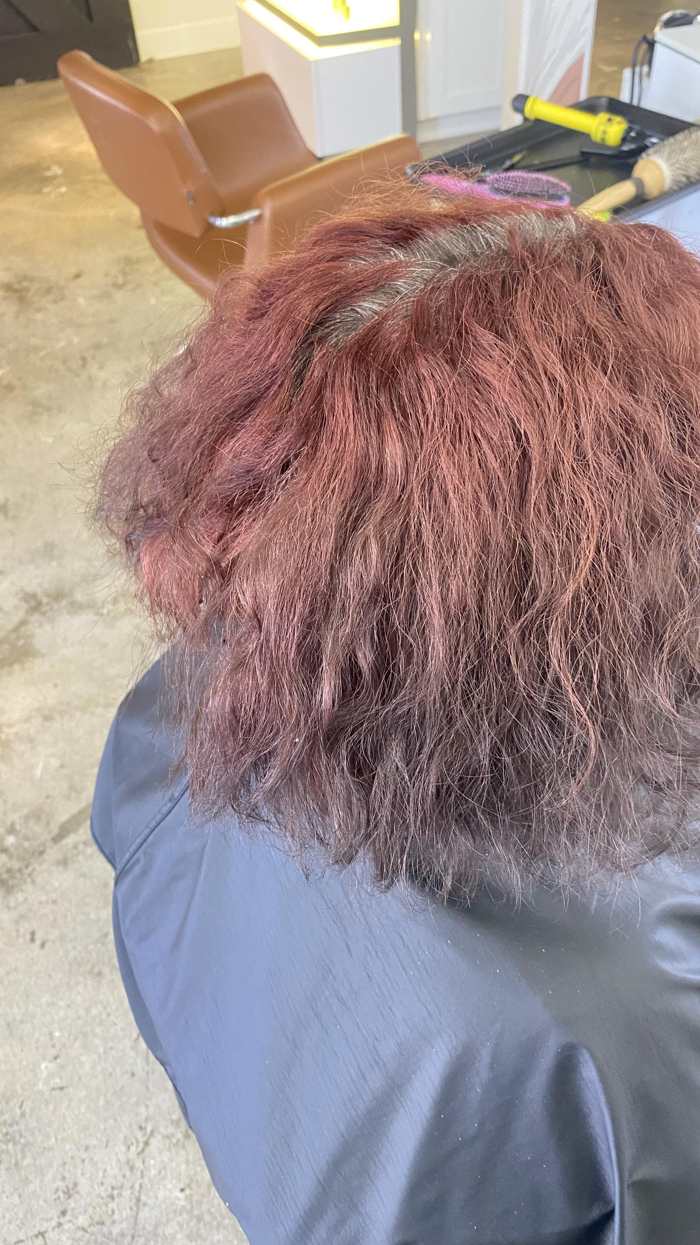 Southern Glam Salon - This chocolate plum color is everything! And can we  take a moment to admire that shine her hair has. Color by Kristen Ledwik